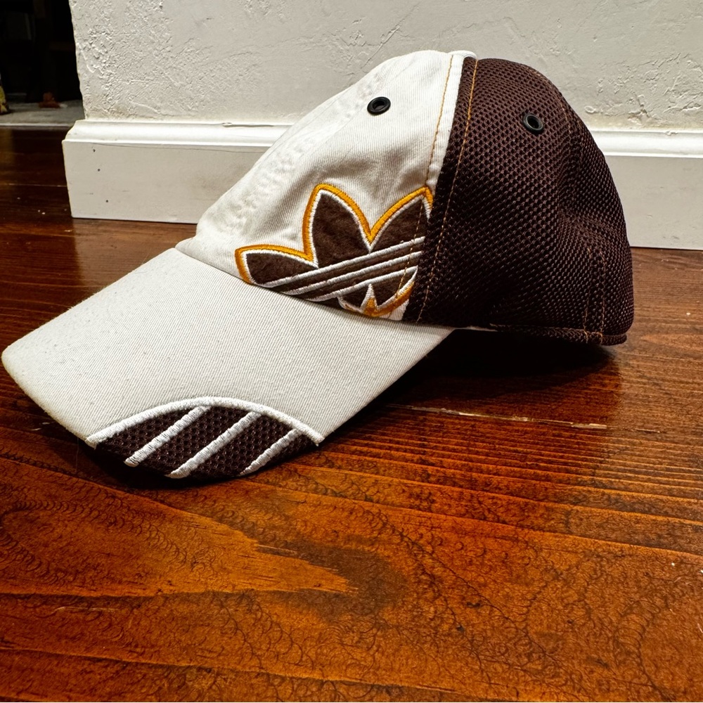 Adidas Two-Tone Brown and Cream Hat